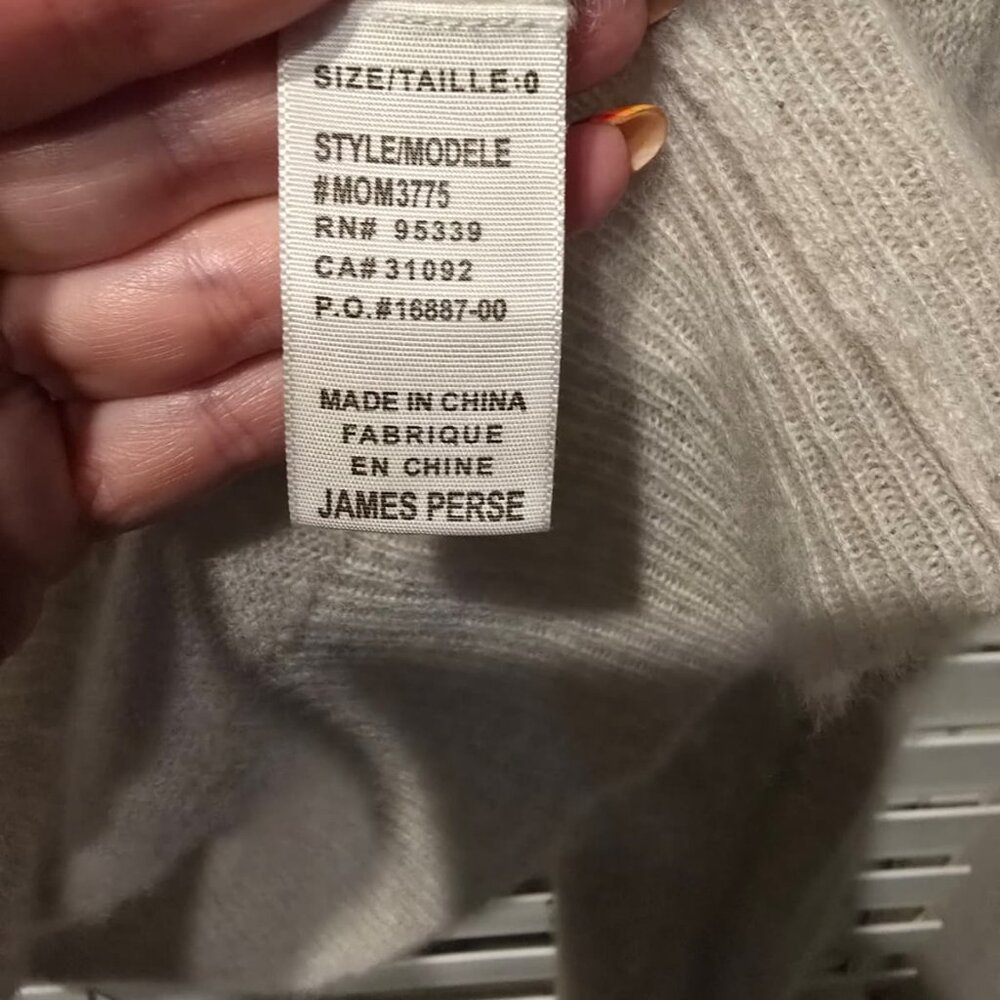 James Perse Cashmere-Blend‎ Sweater – Size 0 (XS/S) - Picture 6 of 6